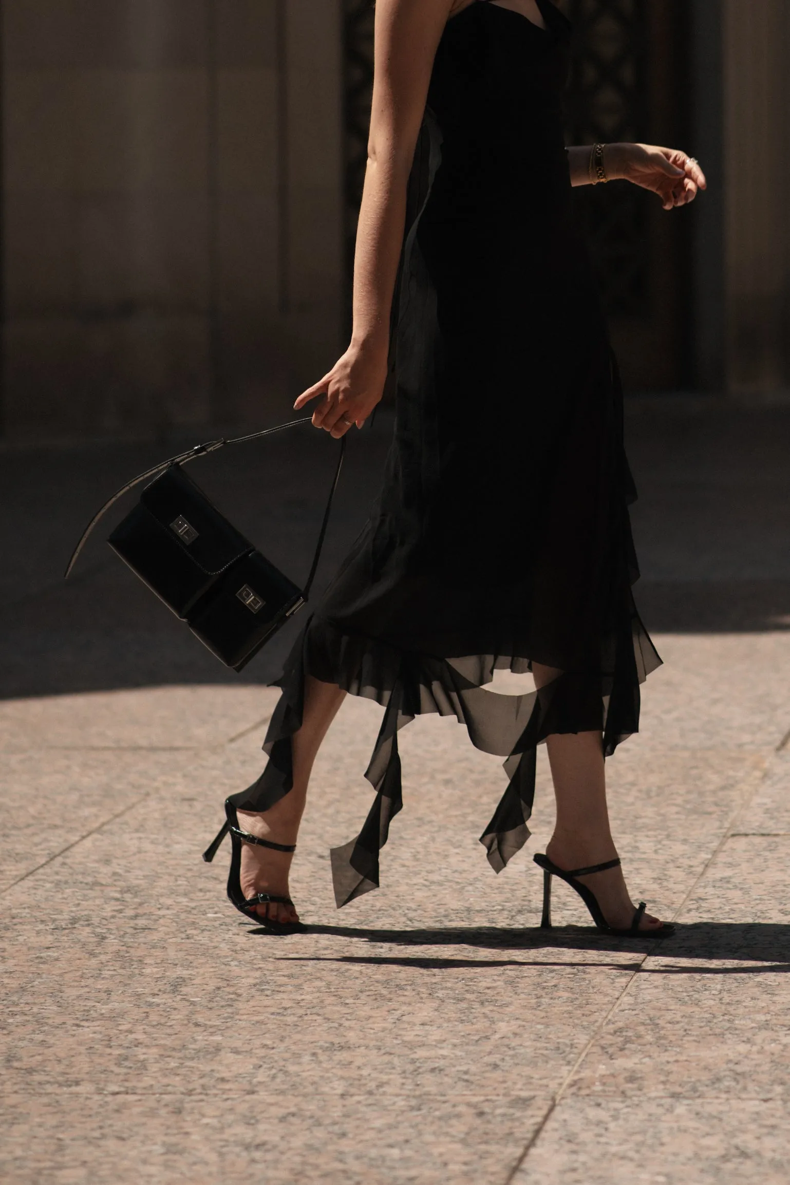 Ruffle Strap Dress