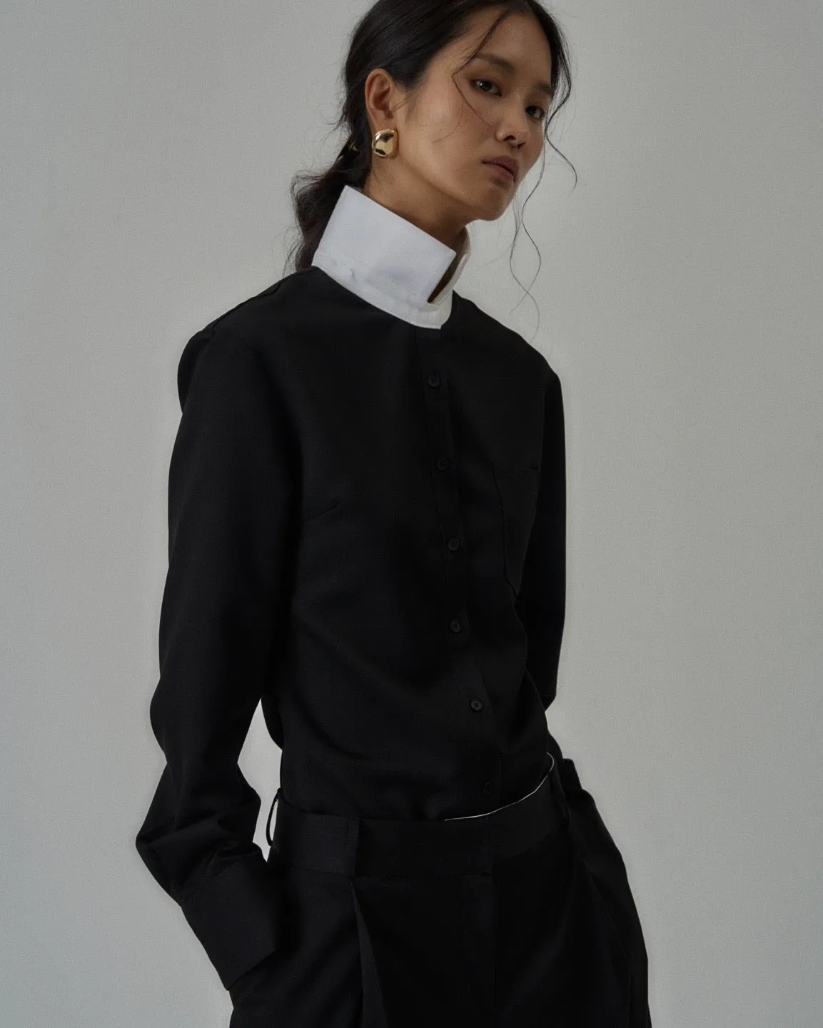 Sanders Button Up in Black