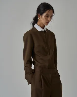 Sanders Button Up in Brown