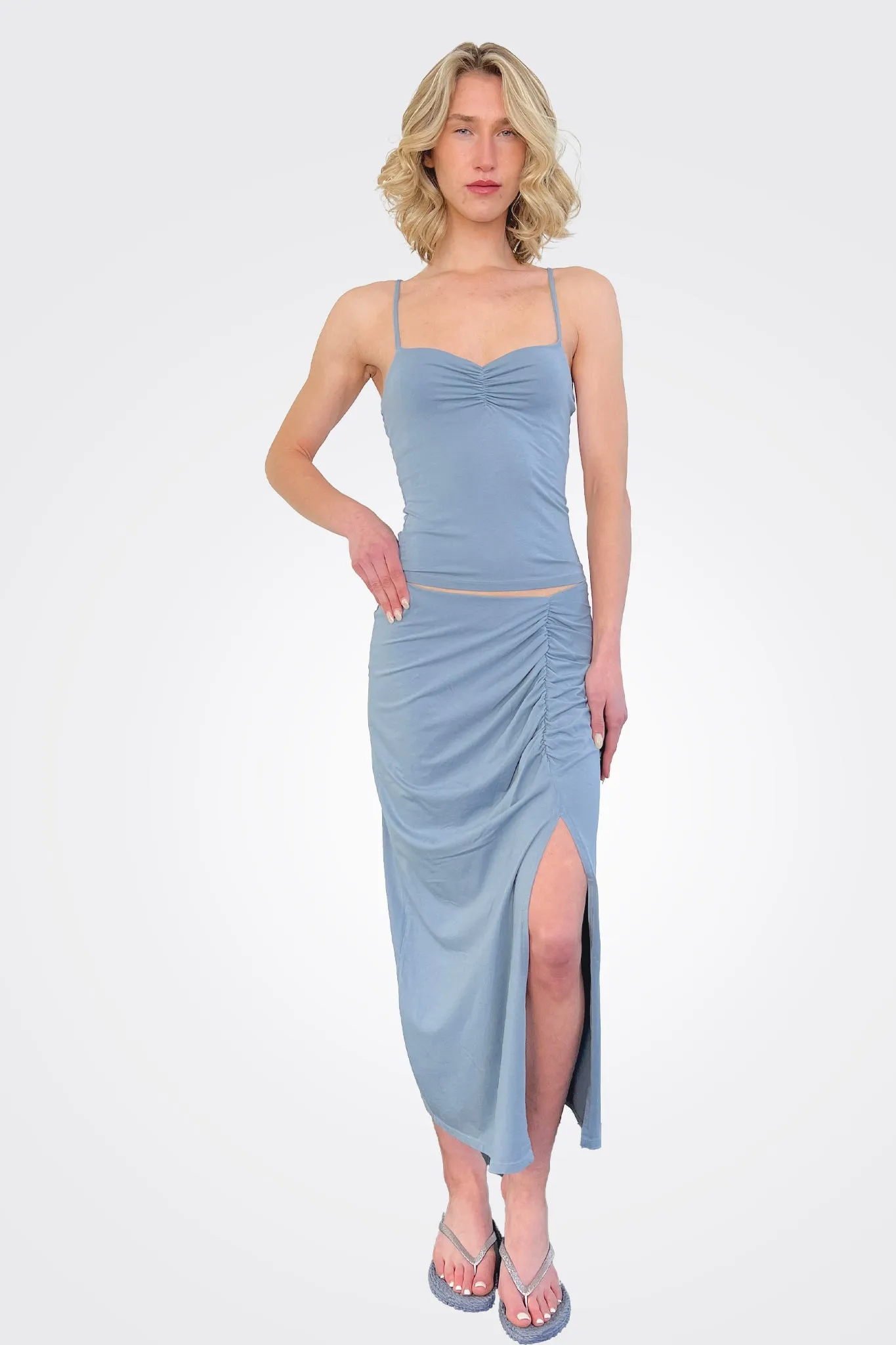 Shirred Front Cami - River