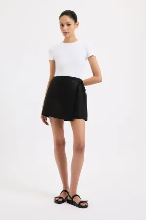 SIBYL LINEN WRAP SKIRT