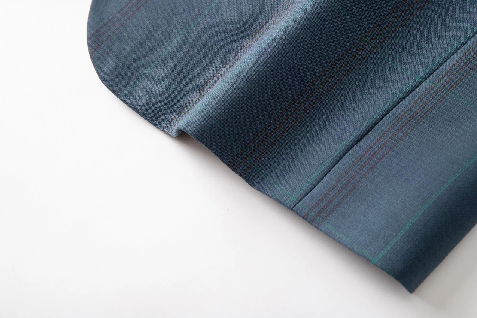 Single-breasted Slim-fit Checked Blazer
