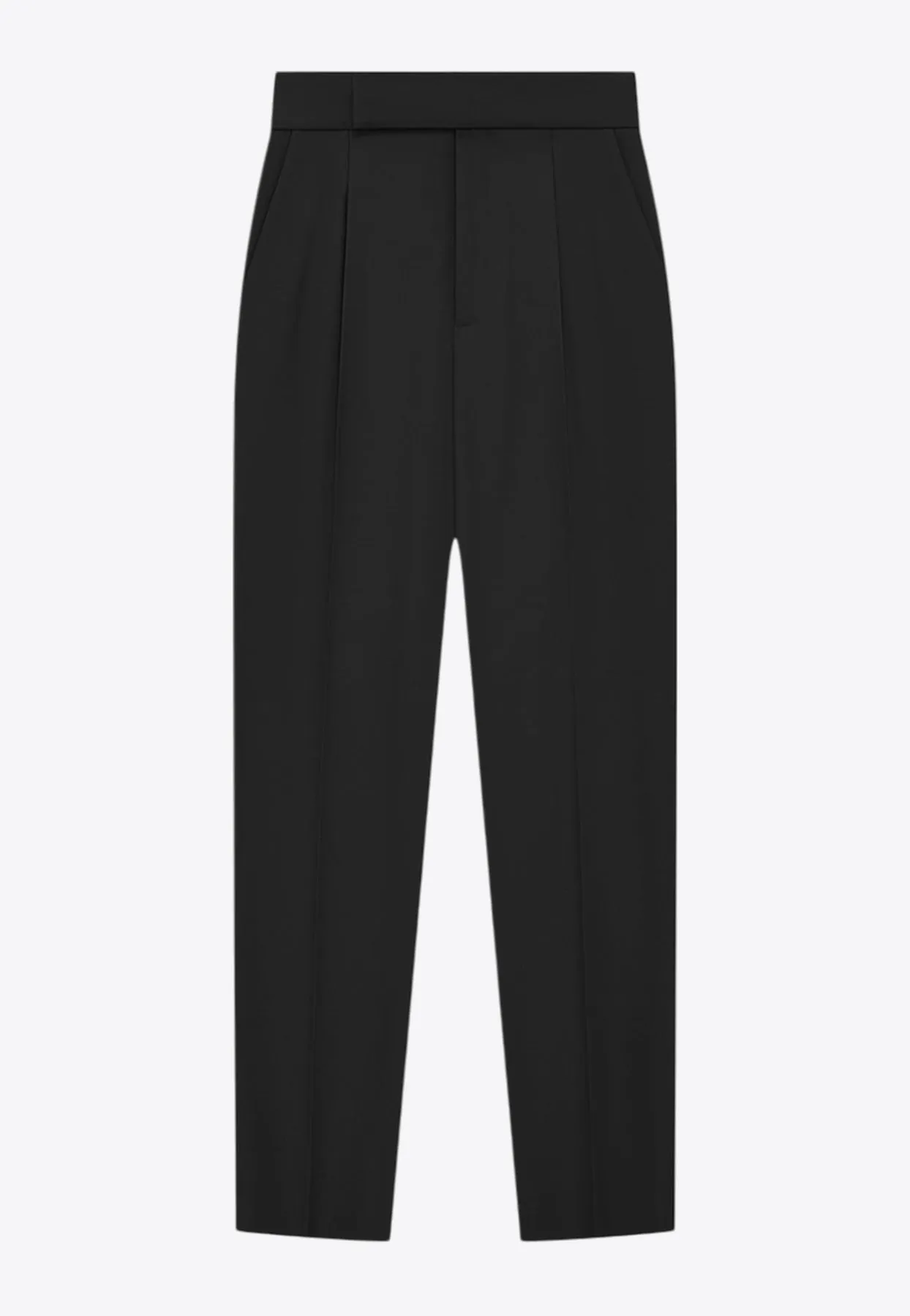 Single Pleat Wool Pants