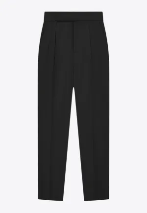 Single Pleat Wool Pants