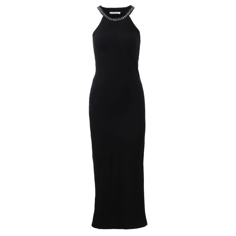 sleeveless cotton solid summer dresses casual O-neck women dress sexy and Solid Tank dresses WYQ-1366