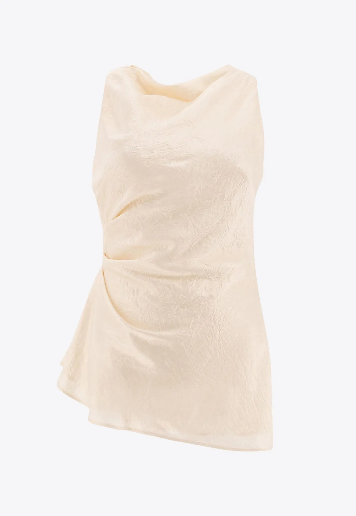 Sleeveless Draped Top