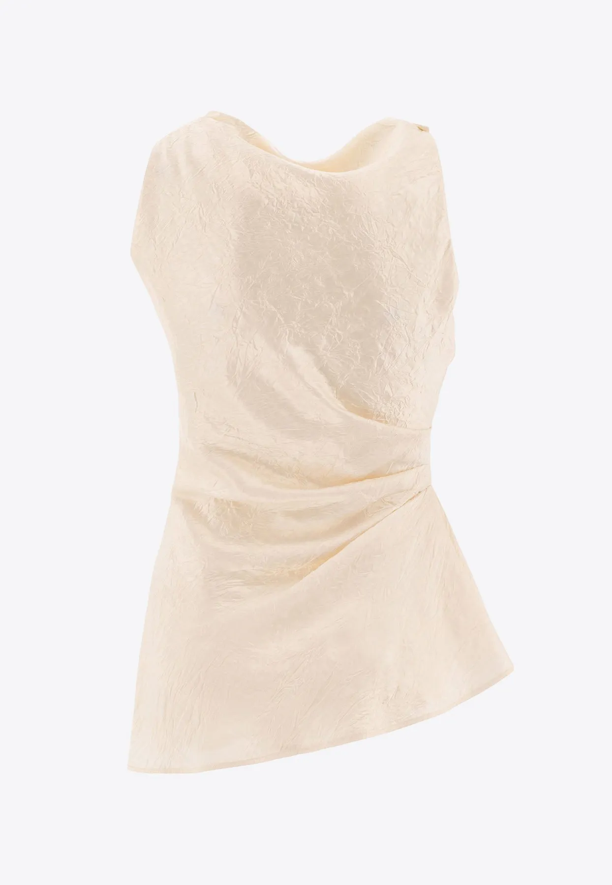 Sleeveless Draped Top