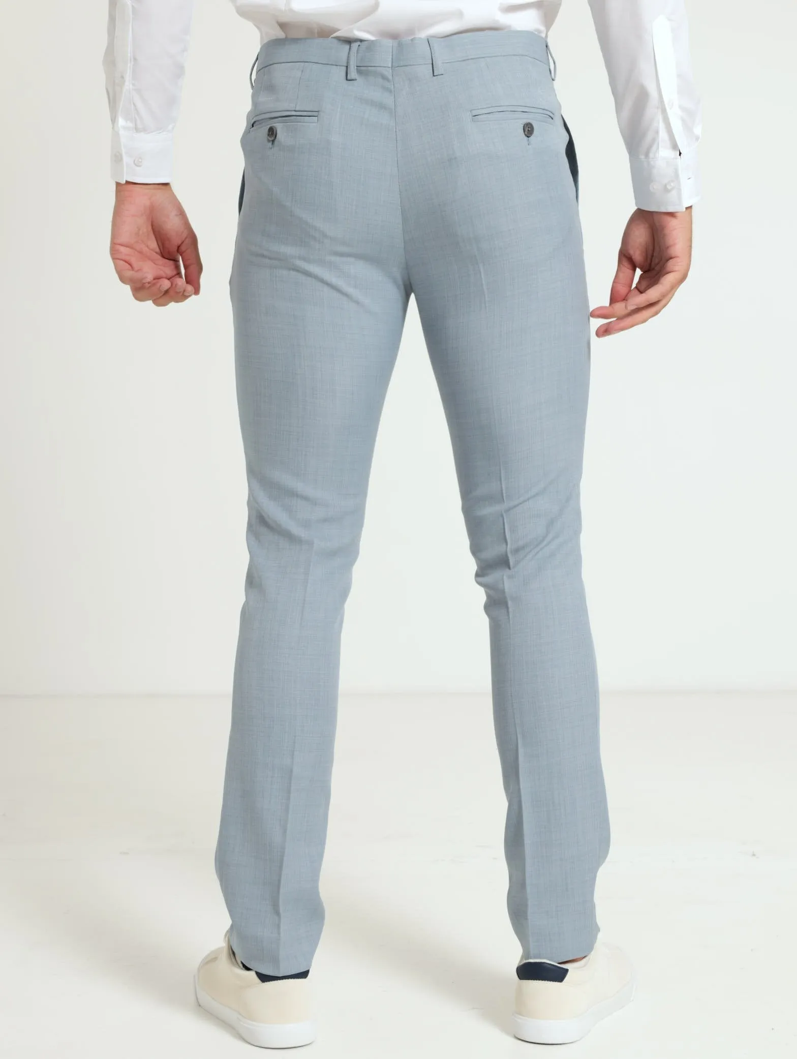 Slim Essential Suit Trouser - Smokey Blue