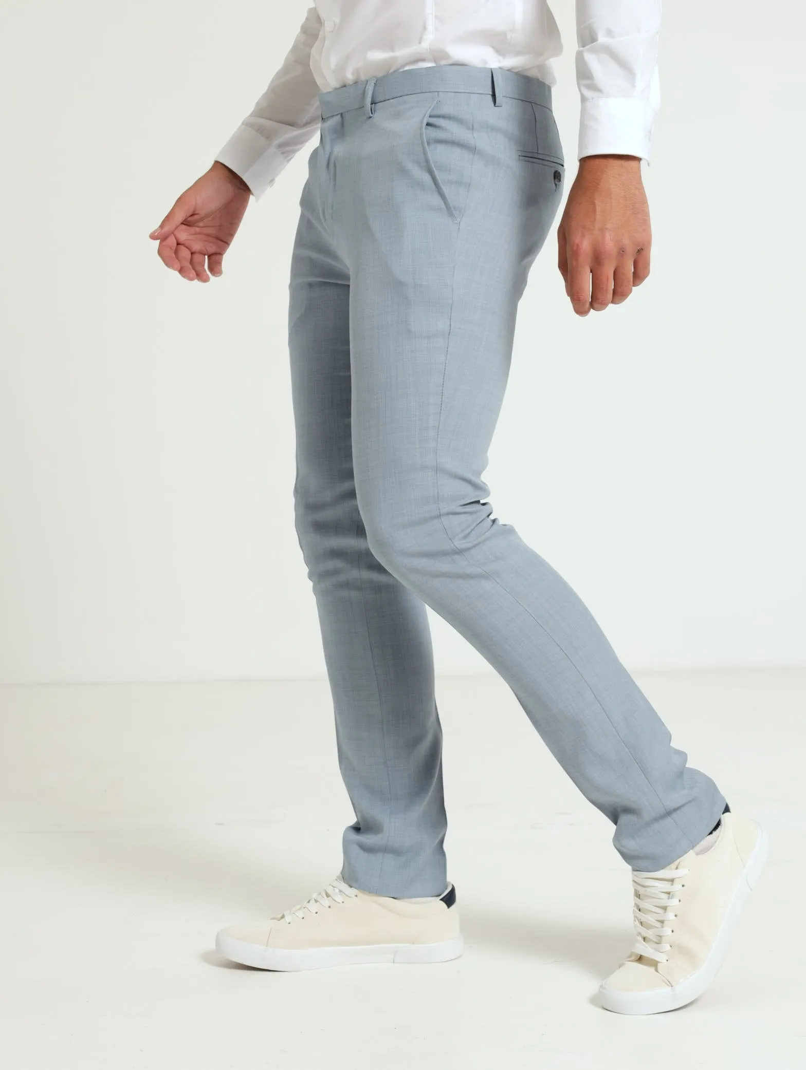 Slim Essential Suit Trouser - Smokey Blue