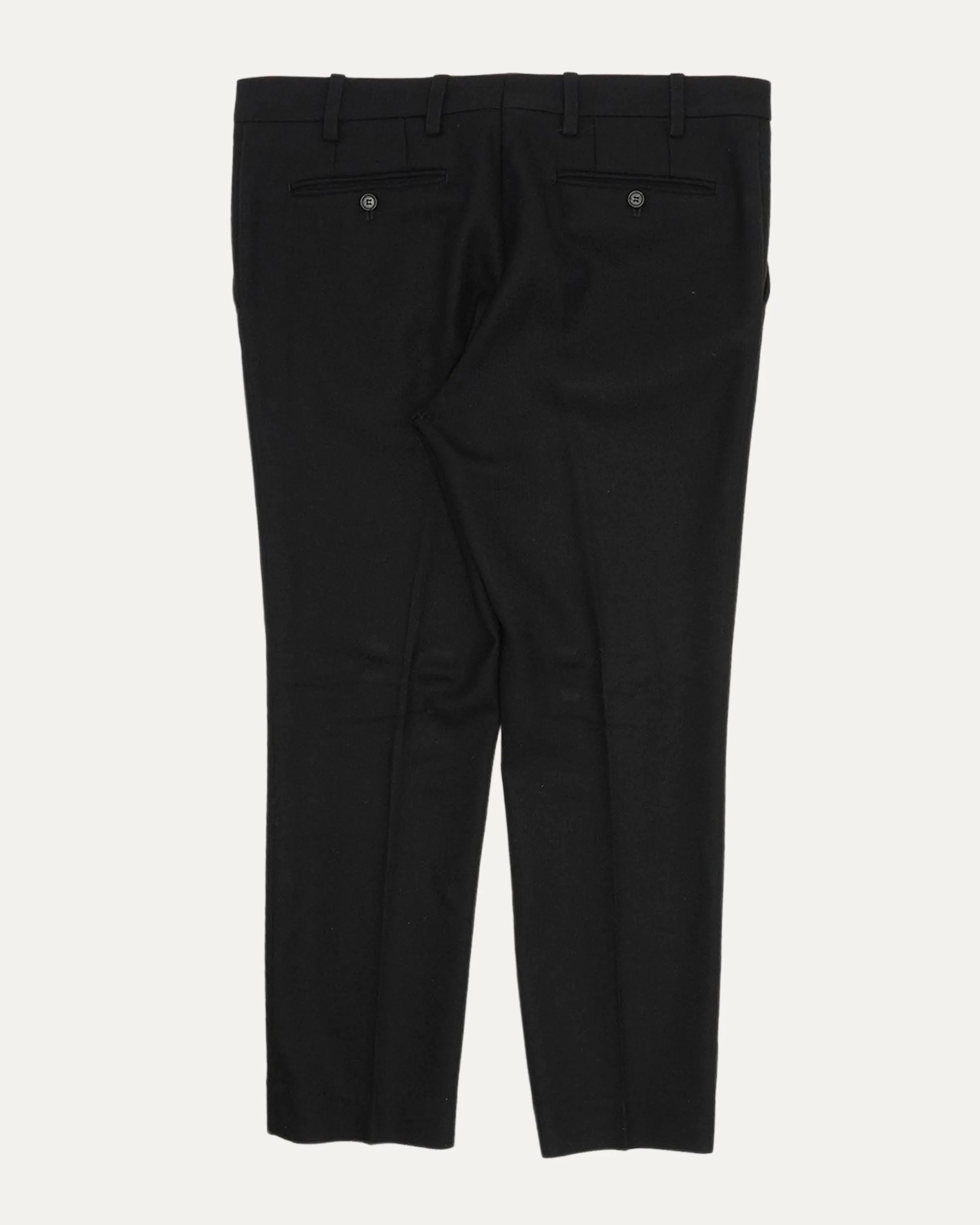 Slim Fit Cropped Wool Blend Suit