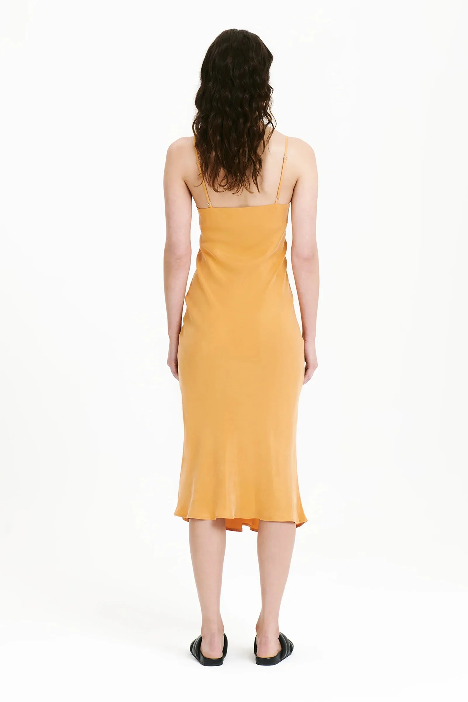Sol Cupro Dress Mandarin