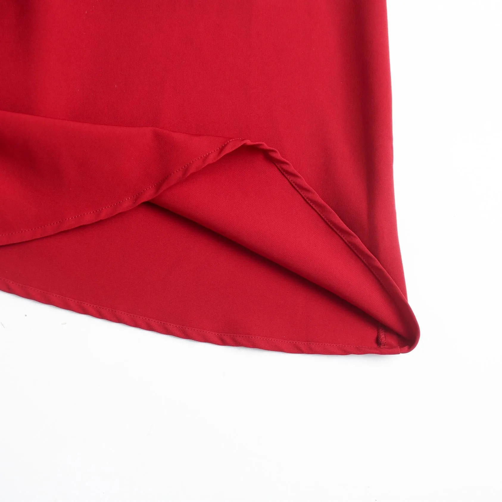 Solid Color Puff Sleeve Mid Dress for a Classy Look