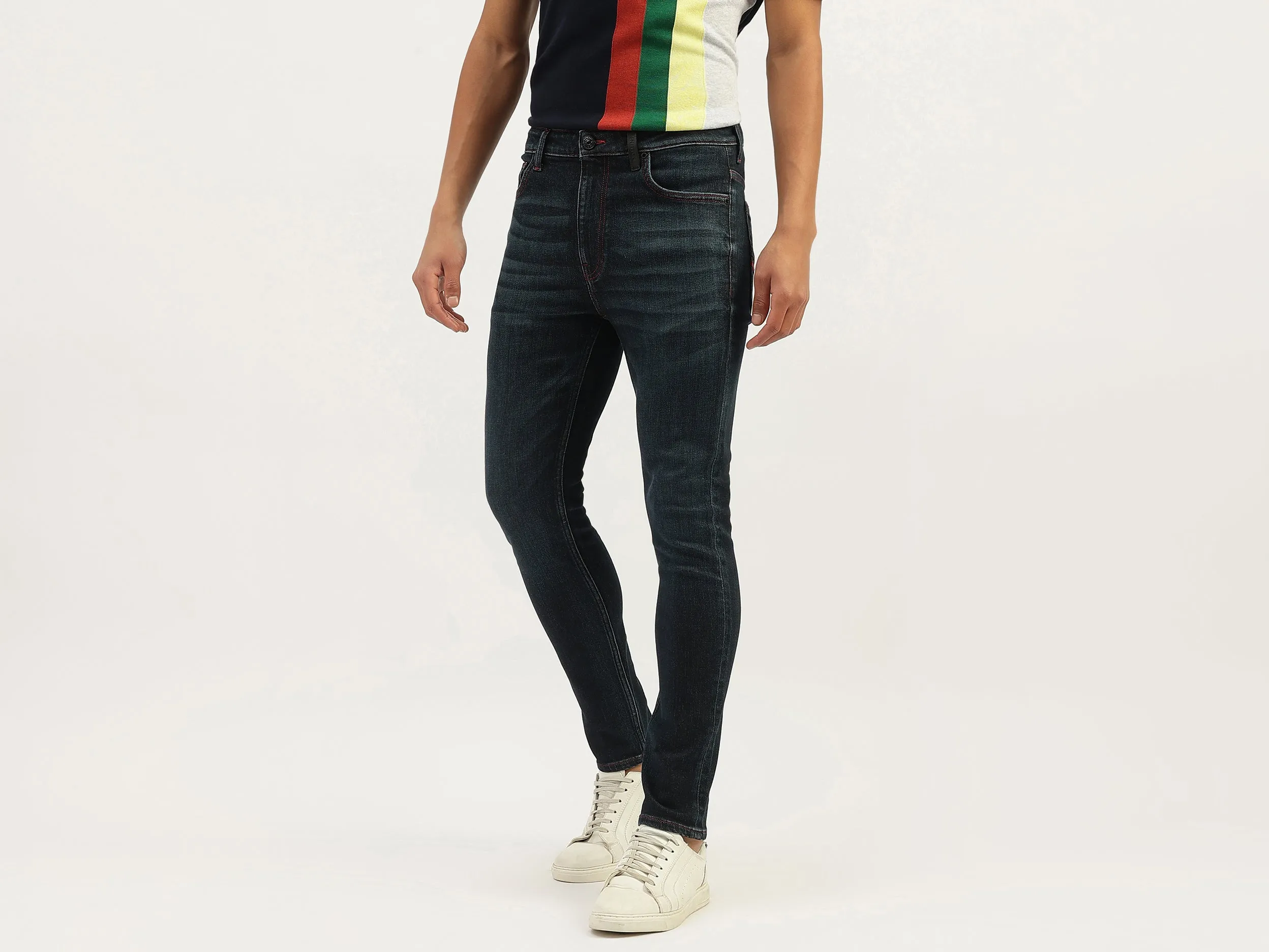 Solid Low Crotch Fit Jeans