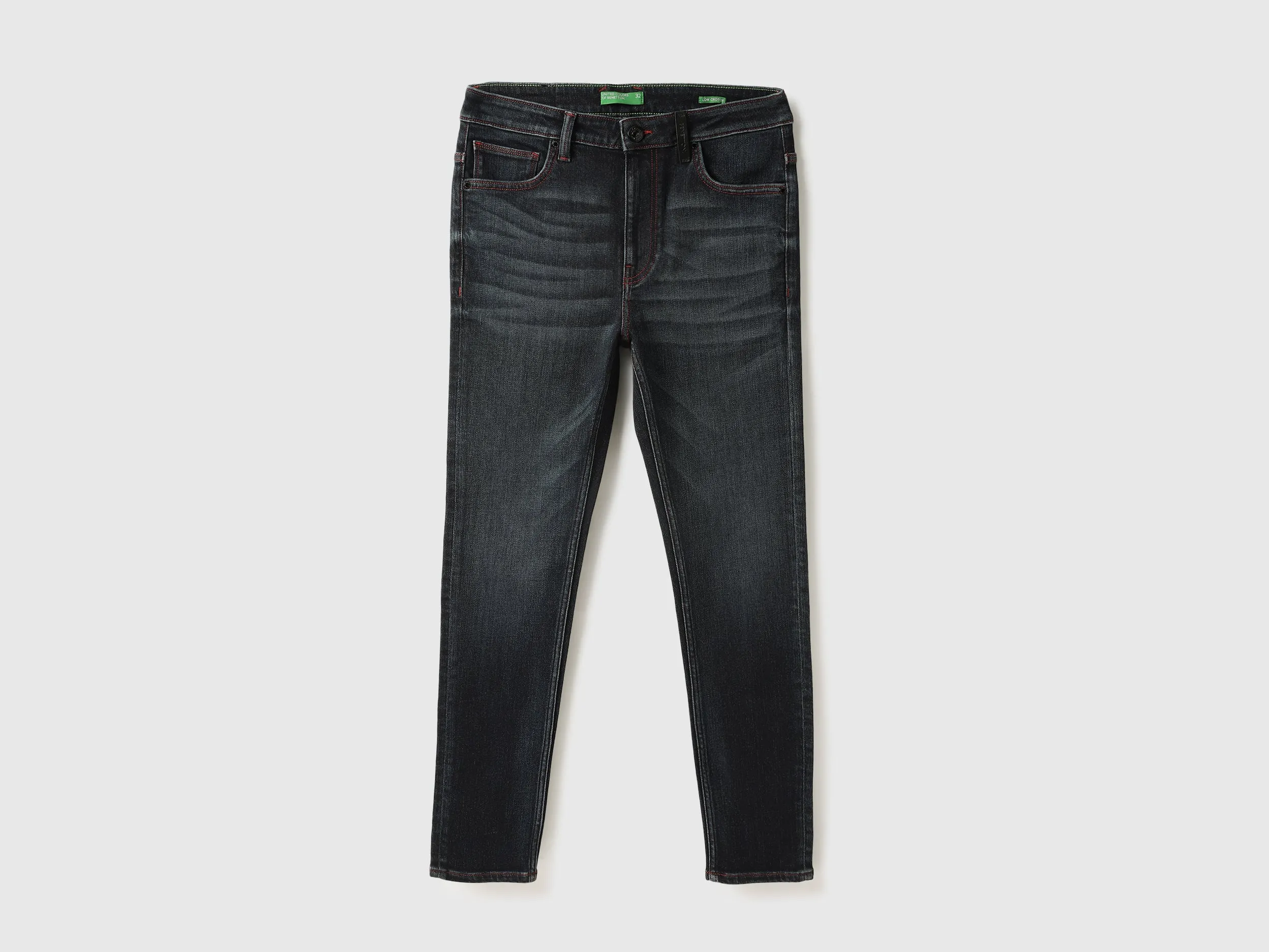 Solid Low Crotch Fit Jeans