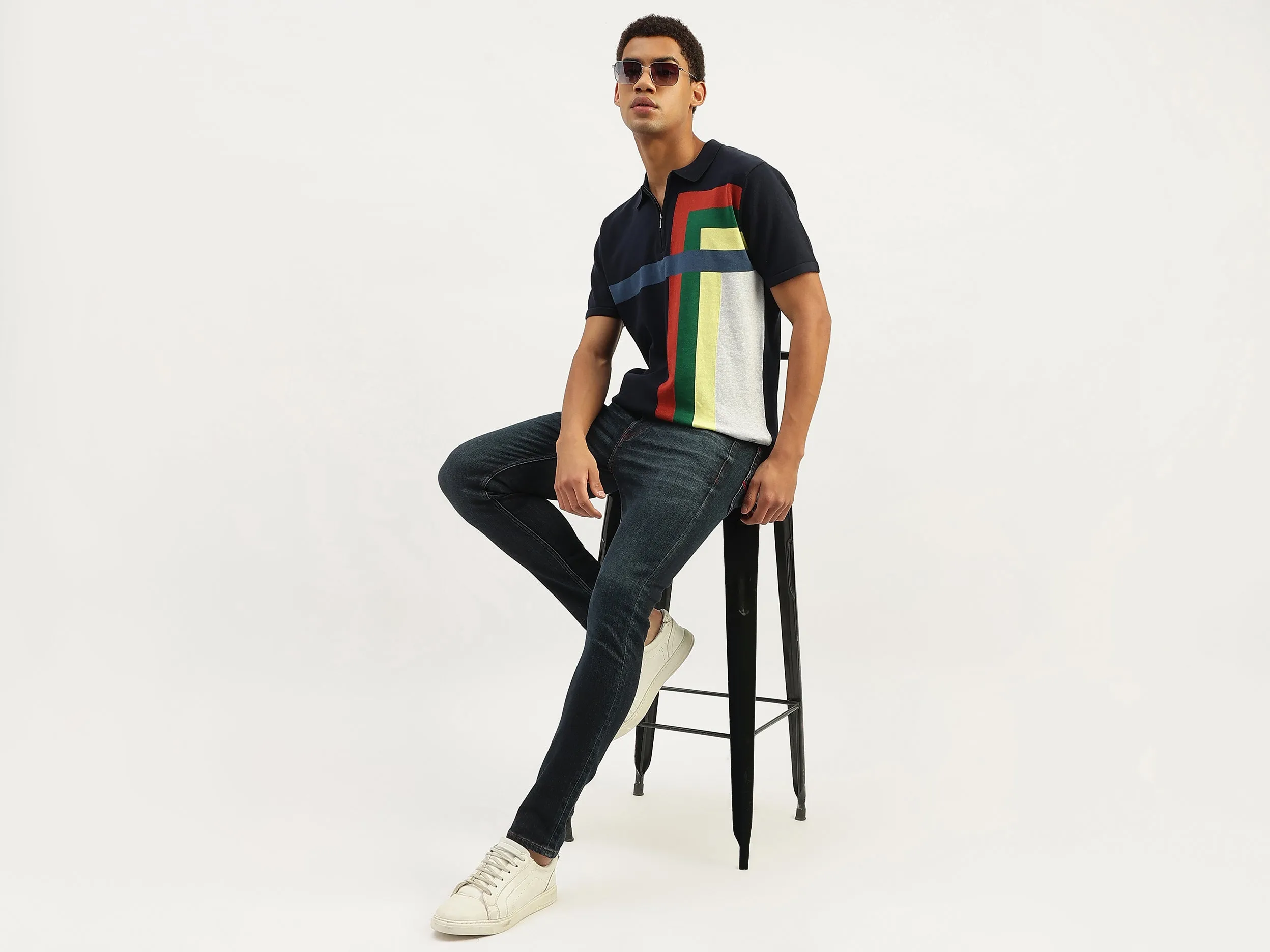 Solid Low Crotch Fit Jeans