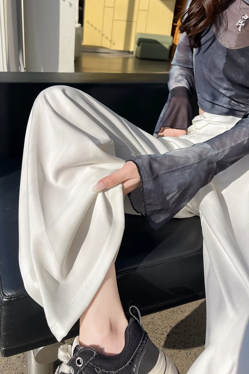 Solid Wide Leg Trousers with a Comfortable Flattering Fit