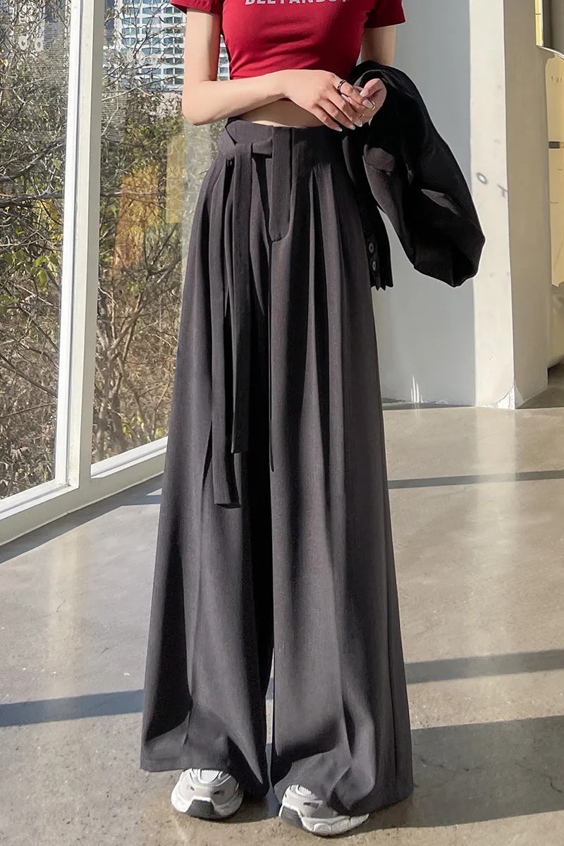 Solid Wide Leg Trousers with a Comfortable Flattering Fit