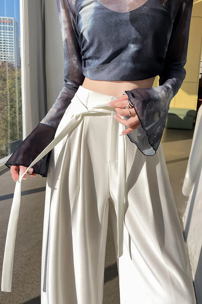 Solid Wide Leg Trousers with a Comfortable Flattering Fit