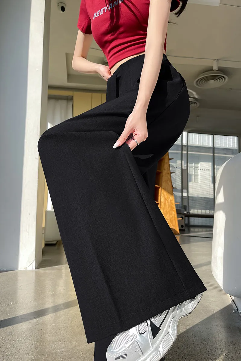Solid Wide Leg Trousers with a Comfortable Flattering Fit