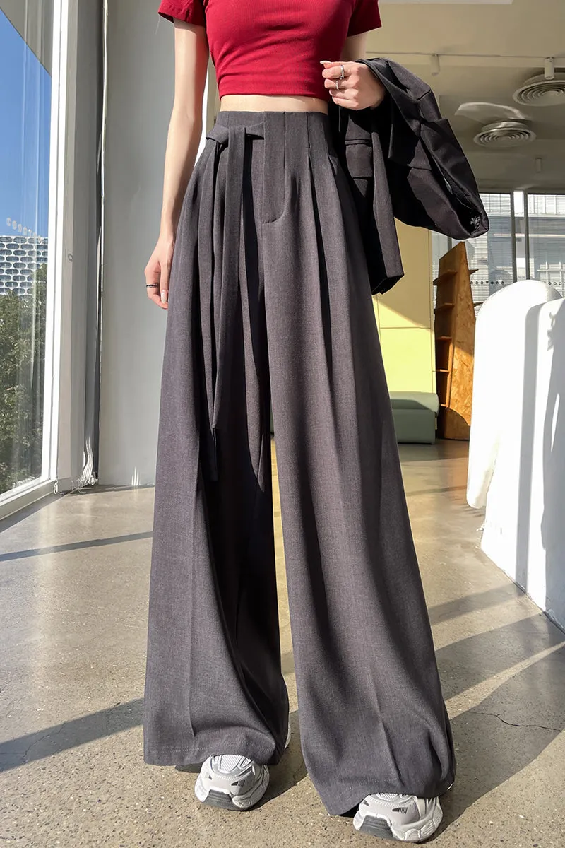Solid Wide Leg Trousers with a Comfortable Flattering Fit