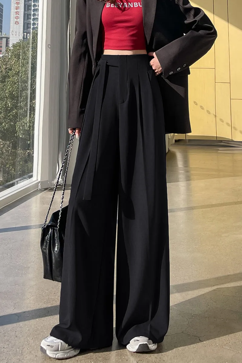 Solid Wide Leg Trousers with a Comfortable Flattering Fit