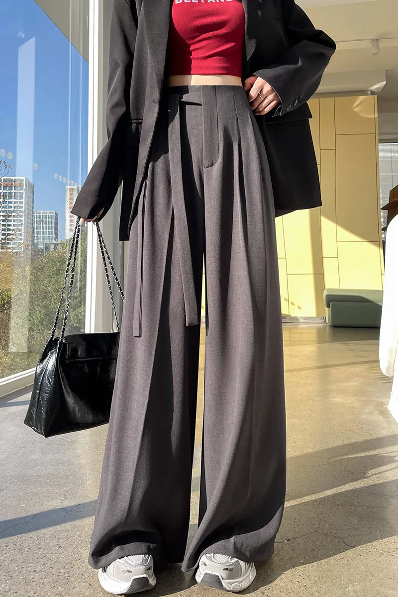 Solid Wide Leg Trousers with a Comfortable Flattering Fit