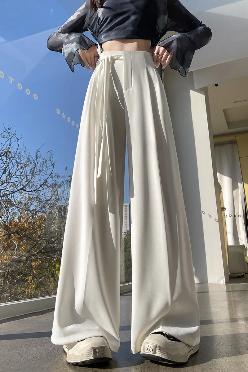 Solid Wide Leg Trousers with a Comfortable Flattering Fit