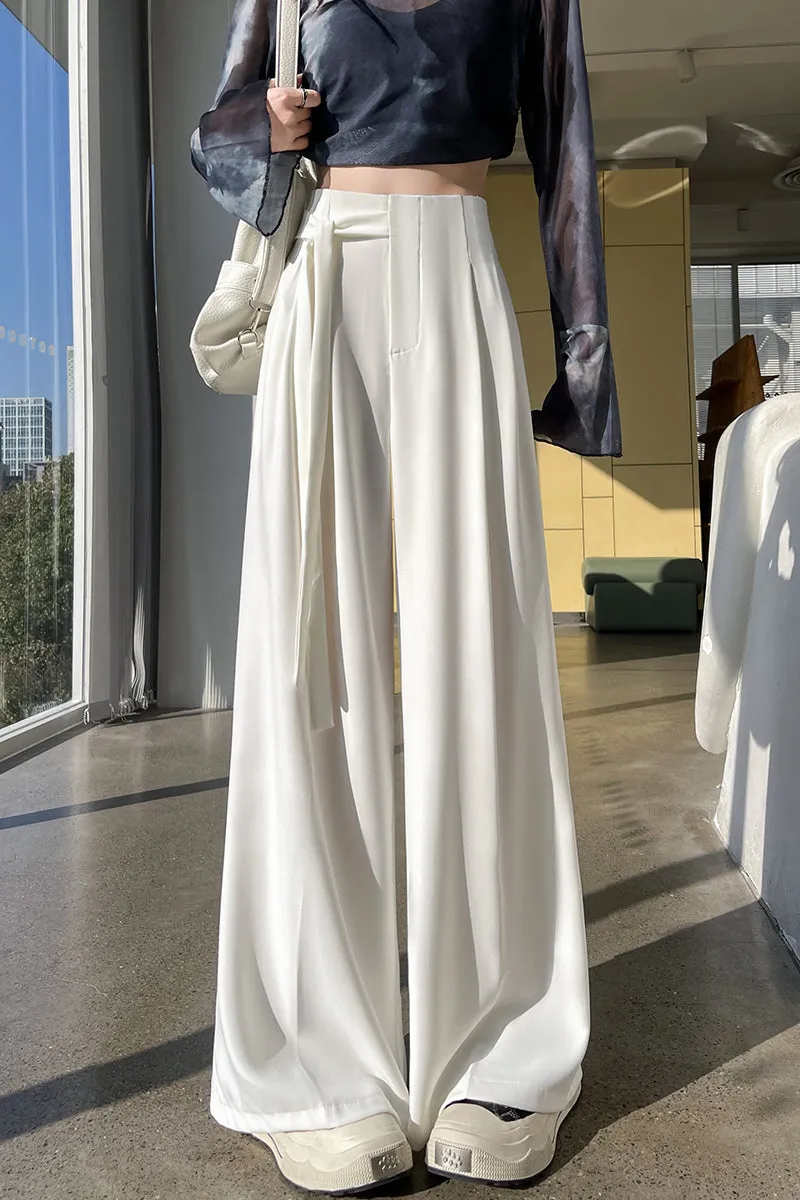Solid Wide Leg Trousers with a Comfortable Flattering Fit