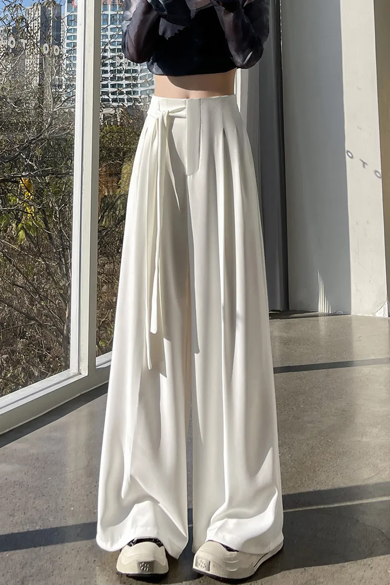 Solid Wide Leg Trousers with a Comfortable Flattering Fit