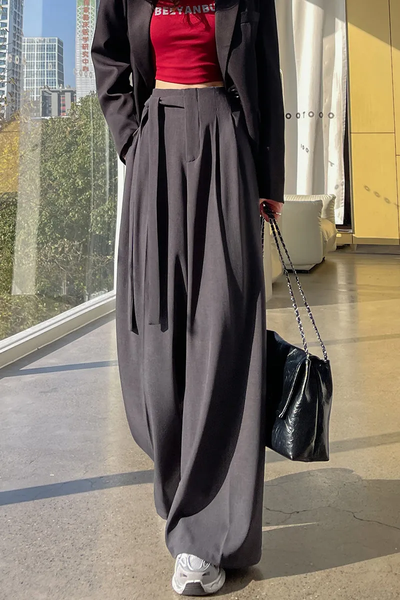 Solid Wide Leg Trousers with a Comfortable Flattering Fit