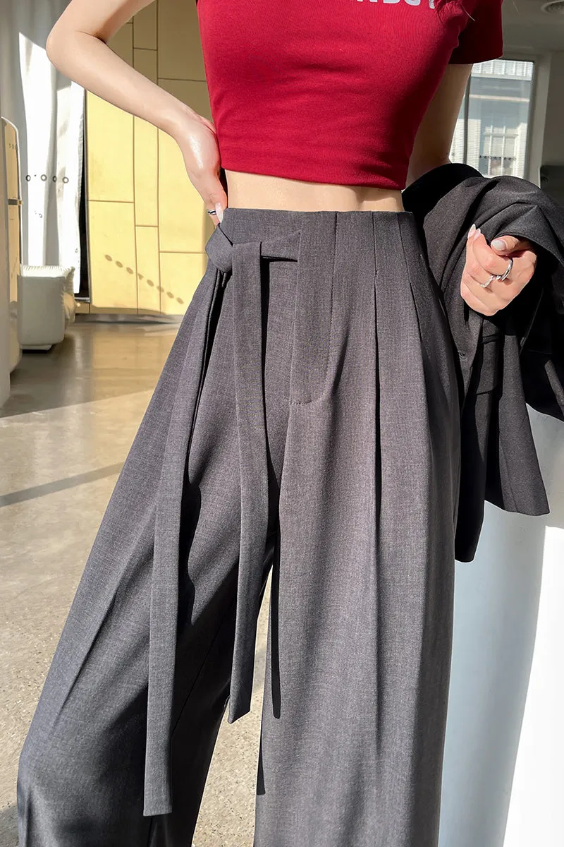 Solid Wide Leg Trousers with a Comfortable Flattering Fit