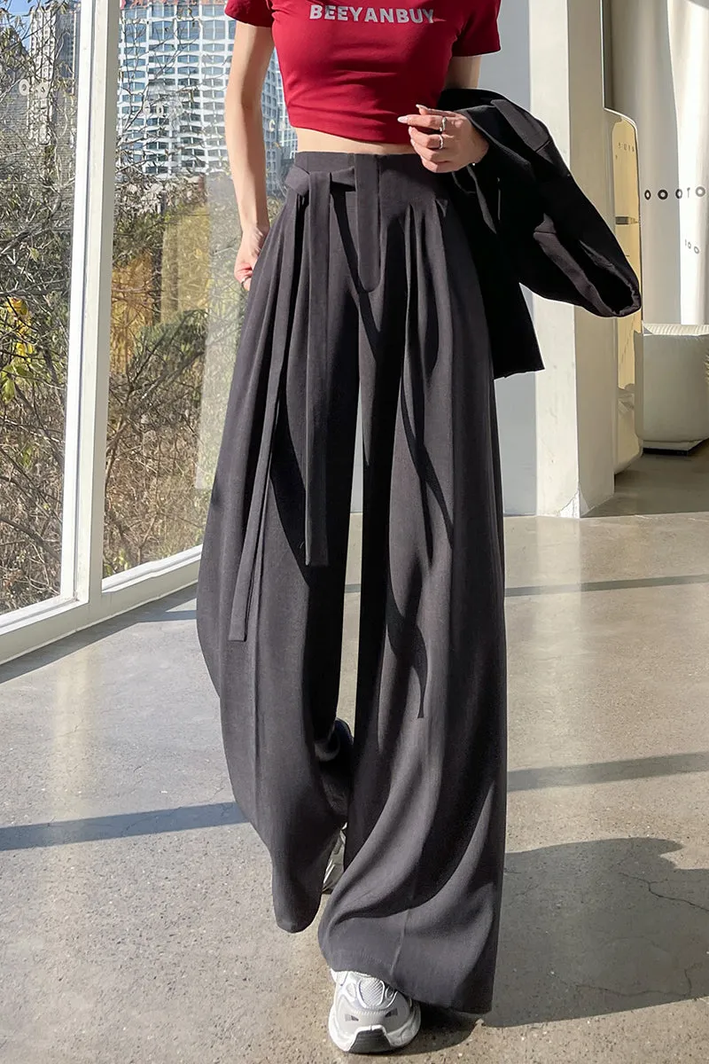 Solid Wide Leg Trousers with a Comfortable Flattering Fit
