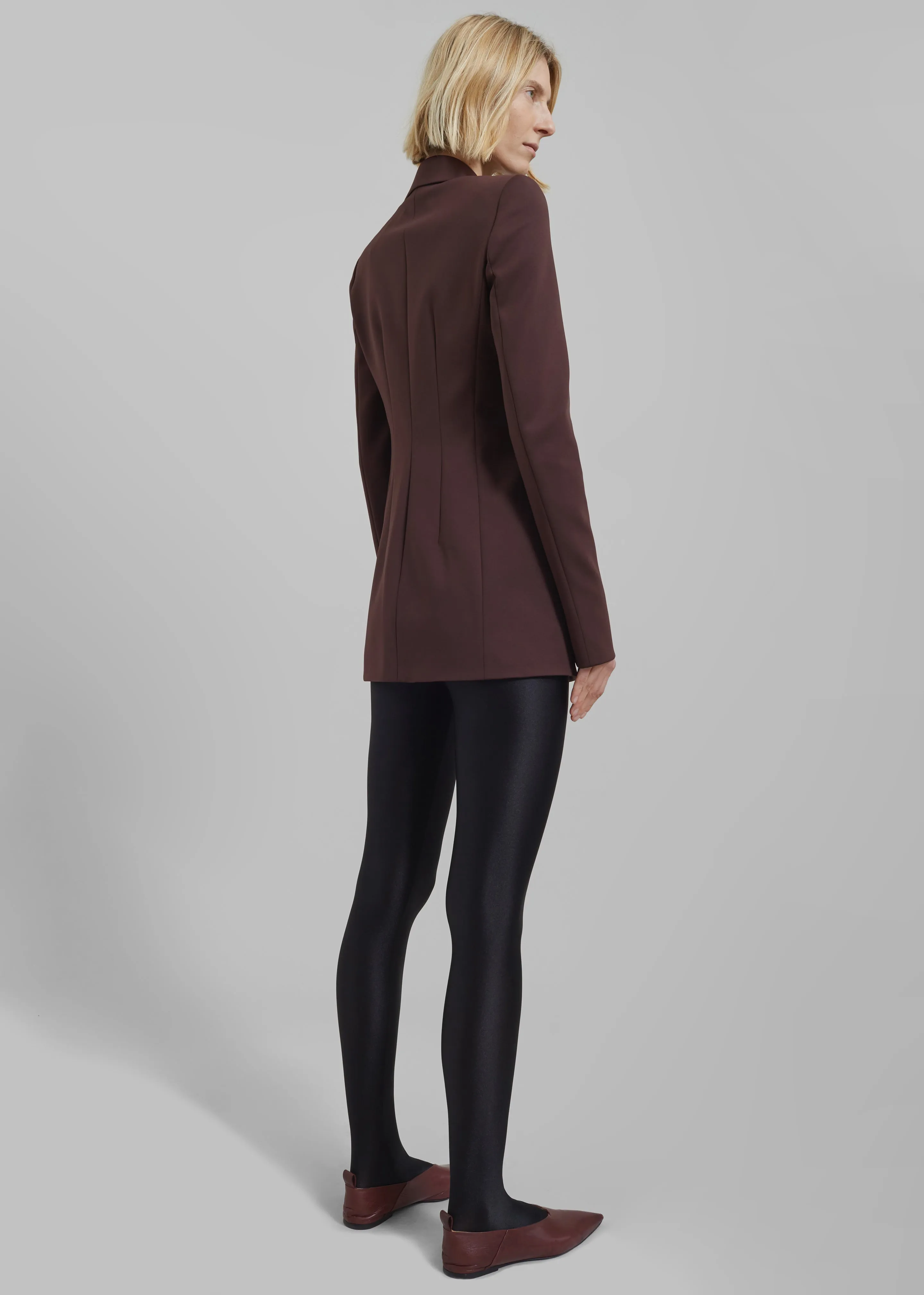 Sportmax Frizzo Scuba Jacket - Dark Brown