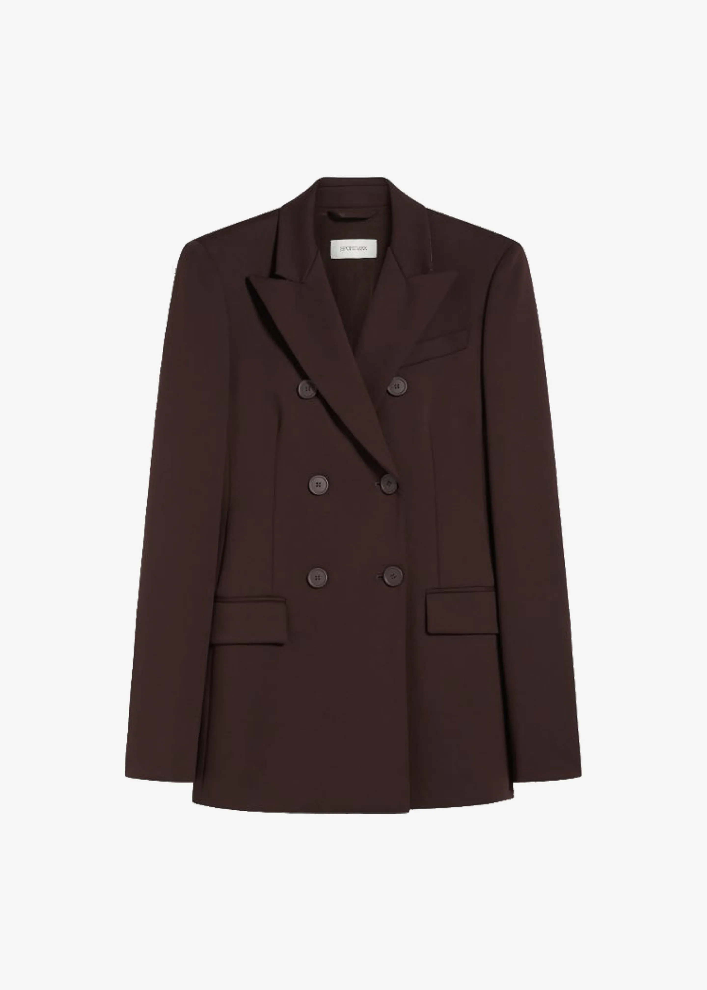 Sportmax Frizzo Scuba Jacket - Dark Brown