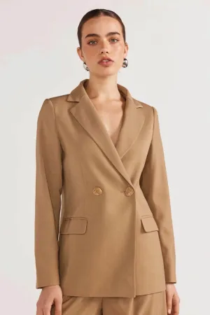 STAPLE THE LABEL Plaza Blazer - Camel