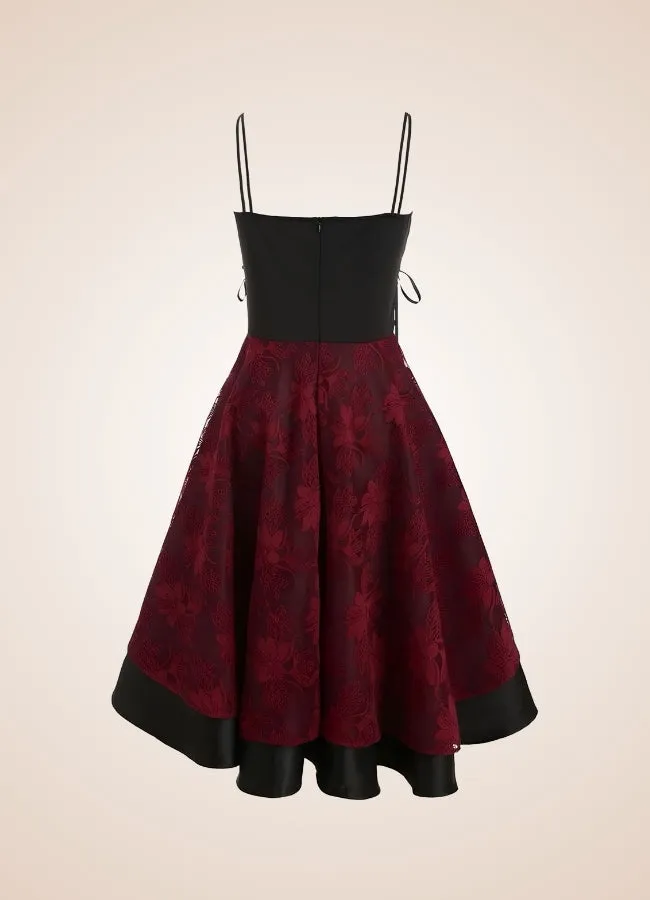 Steampunk Floral Lace Dress