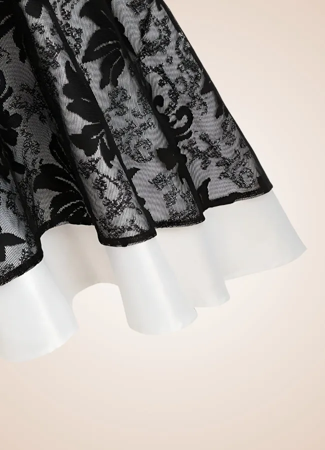 Steampunk Floral Lace Dress