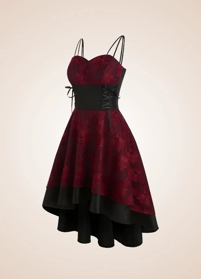 Steampunk Floral Lace Dress