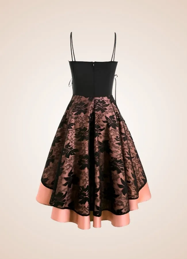 Steampunk Floral Lace Dress