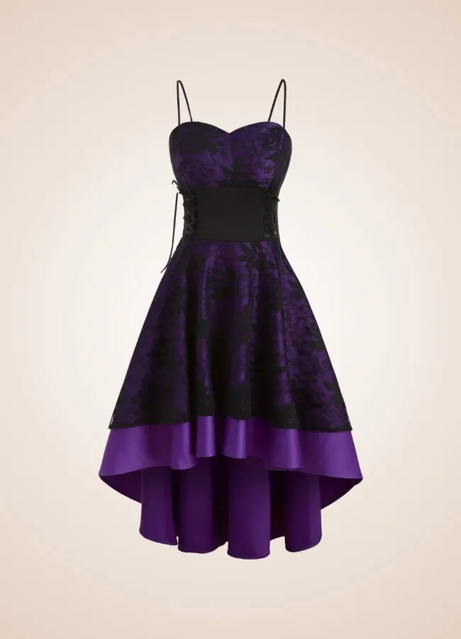 Steampunk Floral Lace Dress