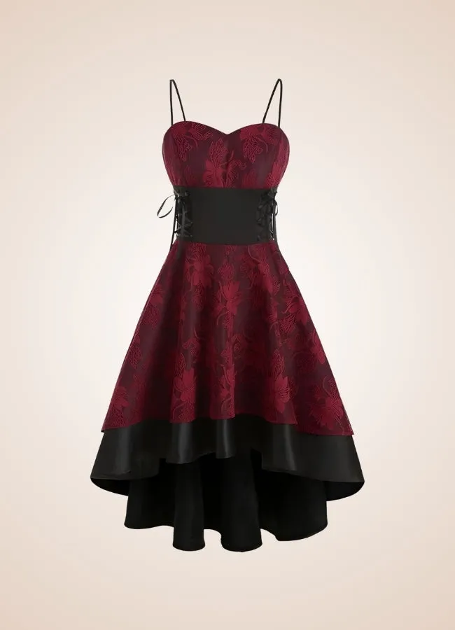 Steampunk Floral Lace Dress