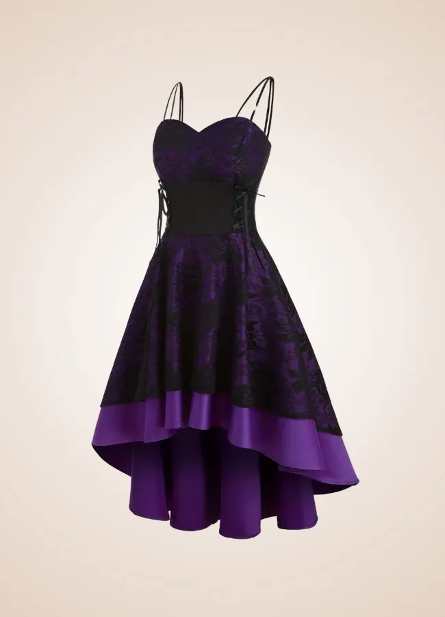 Steampunk Floral Lace Dress