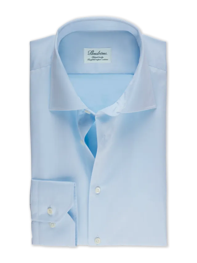 Stenstroms - Fitted Body C77 RM Cuff Shirt - Light Blue