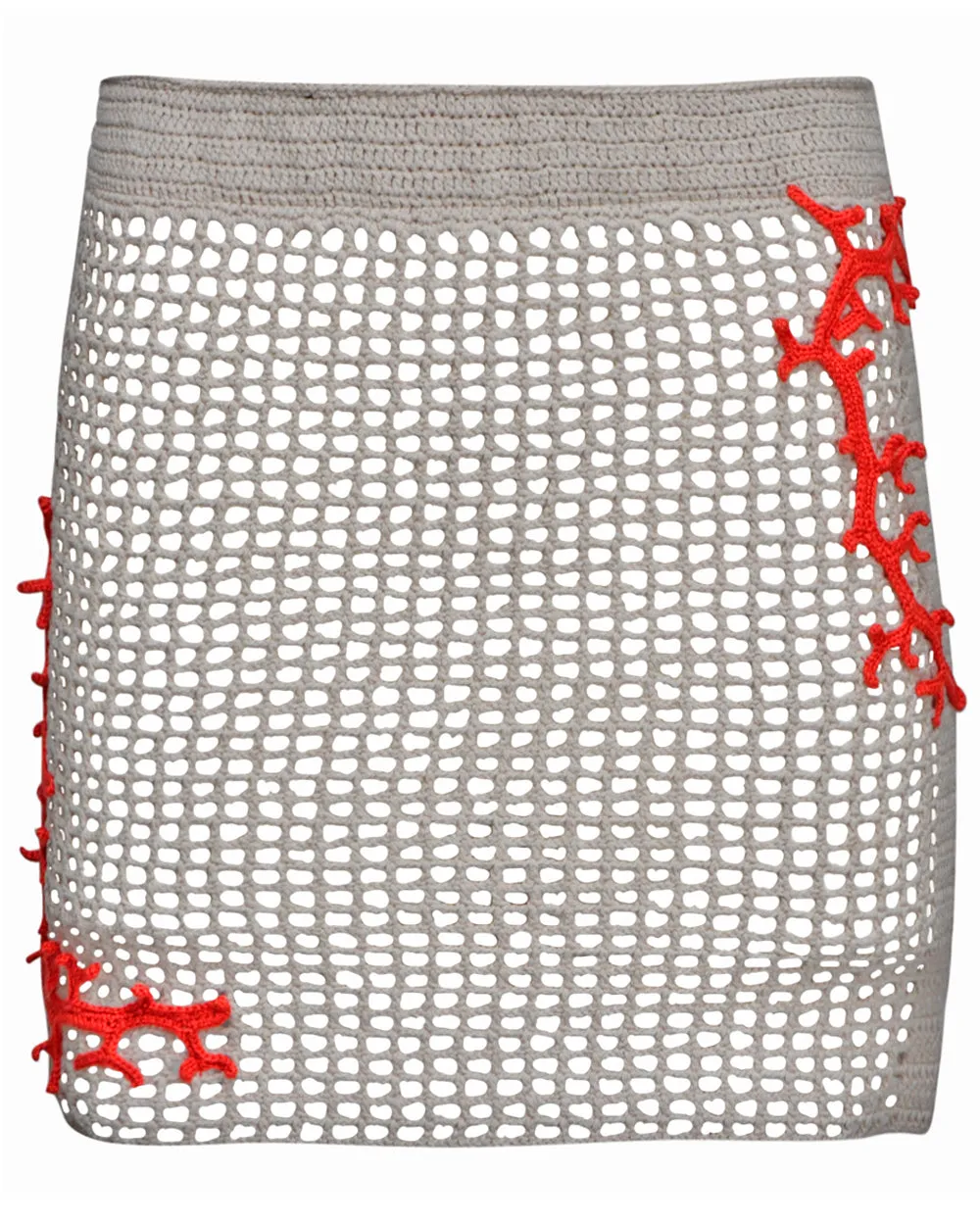 Stone Crochet Atlas Mini Skirt