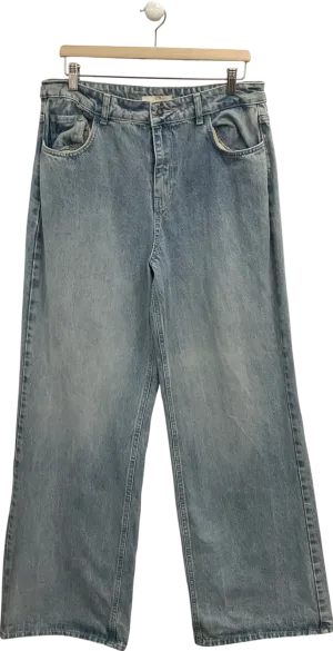 Stradivarius Blue Wide Leg Jeans UK 14