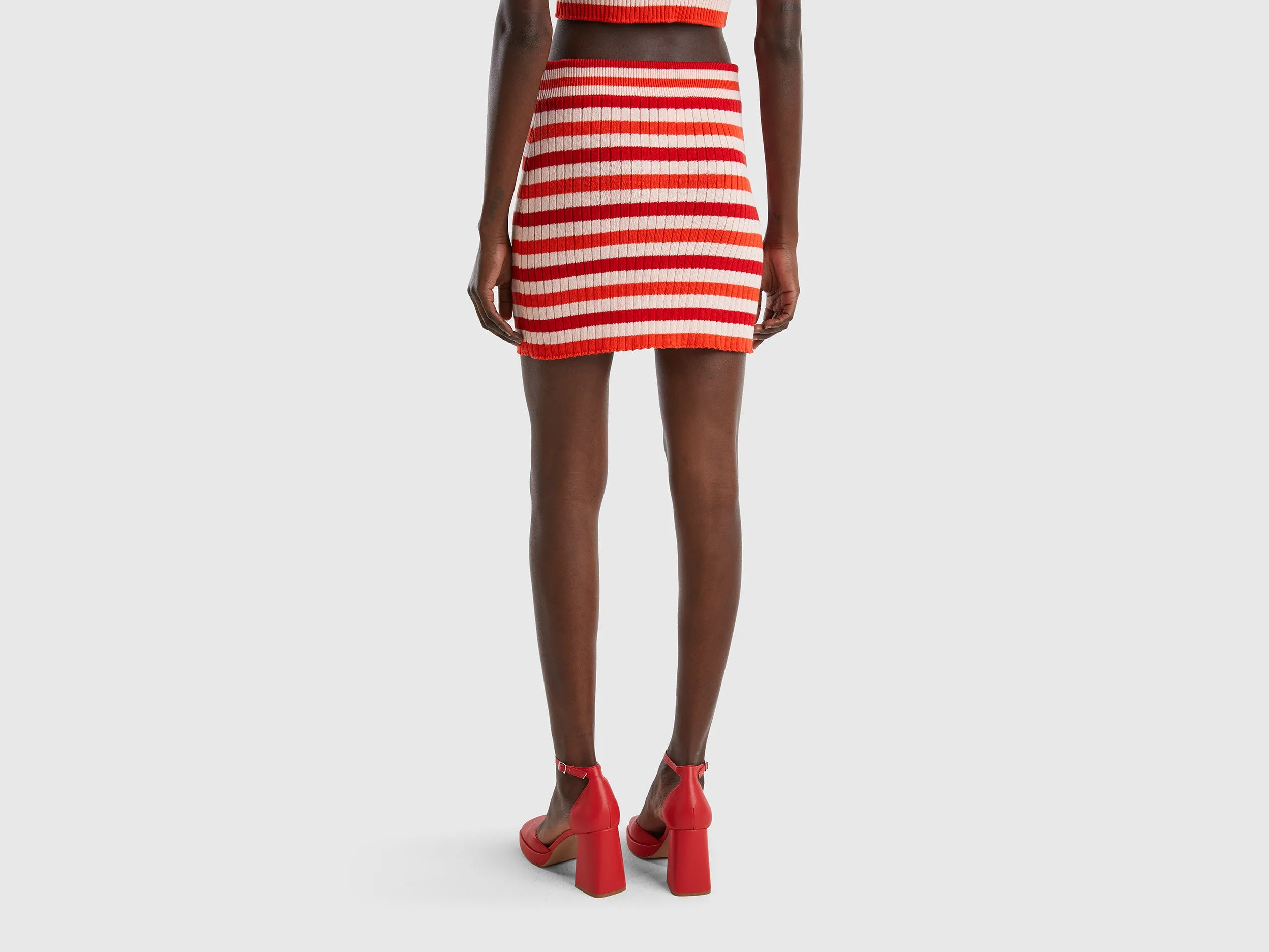 STRIPED MINI SKIRT