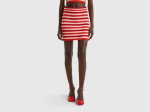 STRIPED MINI SKIRT