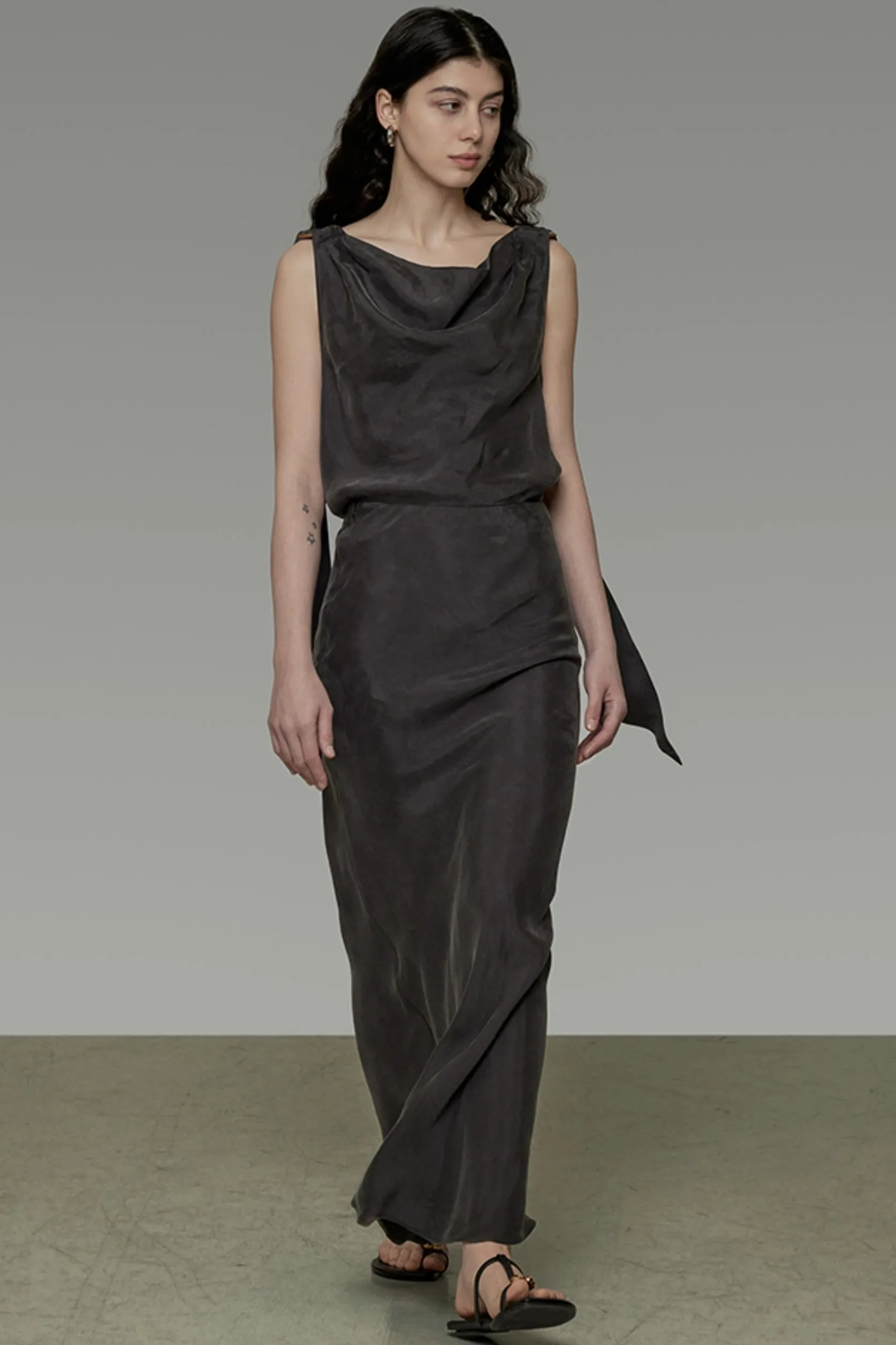 Summer Breeze Draped Two-Piece Set-Up