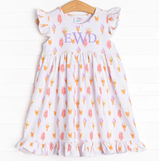 Summer Sweets Dress, White