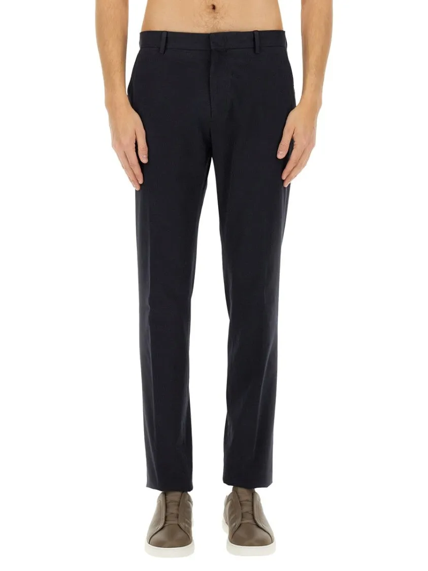 Tailored Black Straight Leg Pants